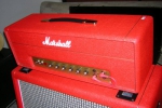 Marshall 1987 Plexi Custom Red Tolex Stack - 2